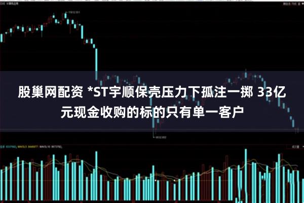 股巢网配资 *ST宇顺保壳压力下孤注一掷 33亿元现金收购的标的只有单一客户